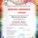 Участие в открытом конкурсе детской песни Маленькая звезда  (11)