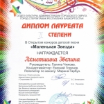 Участие в открытом конкурсе детской песни Маленькая звезда  (5)
